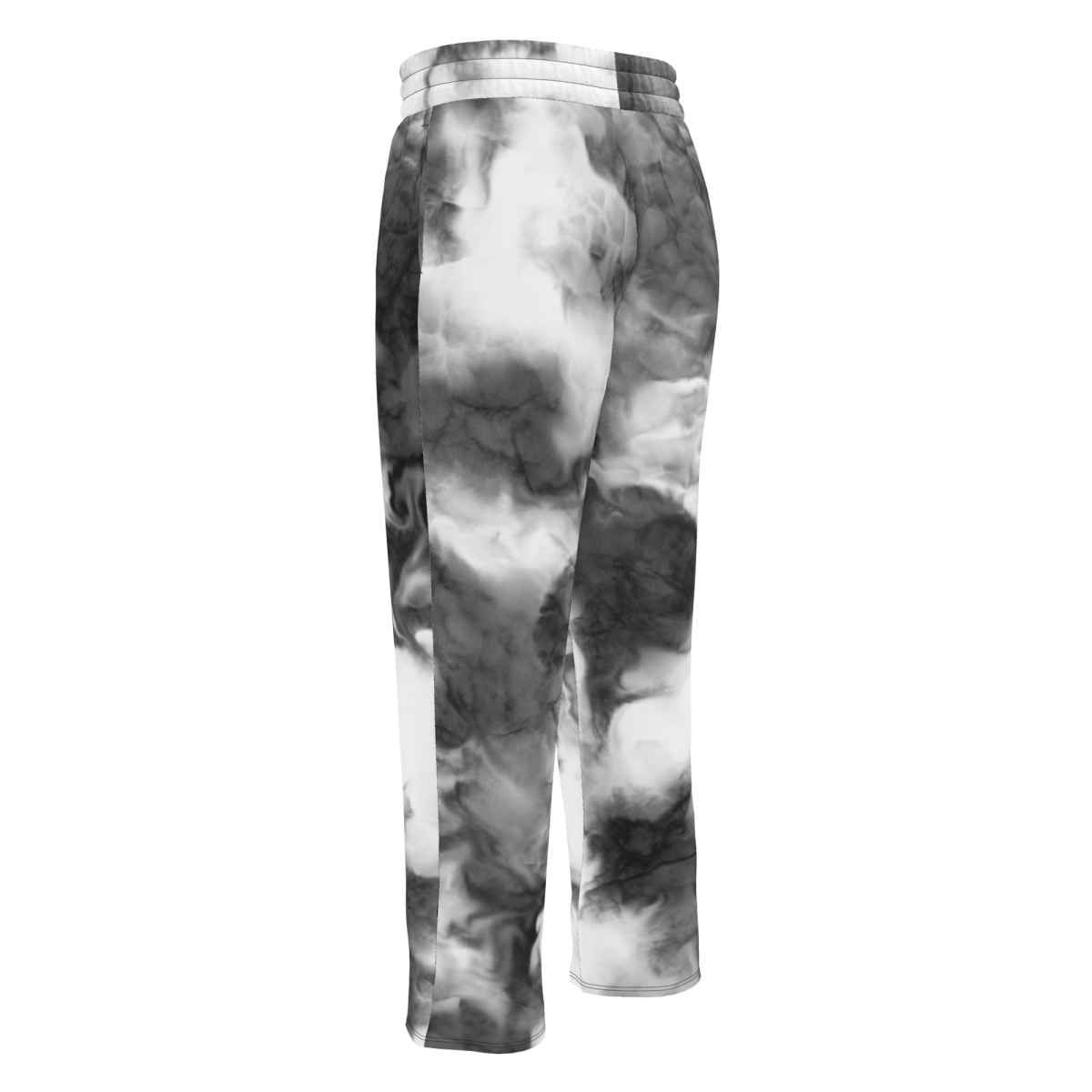 Marbled gray and white pants