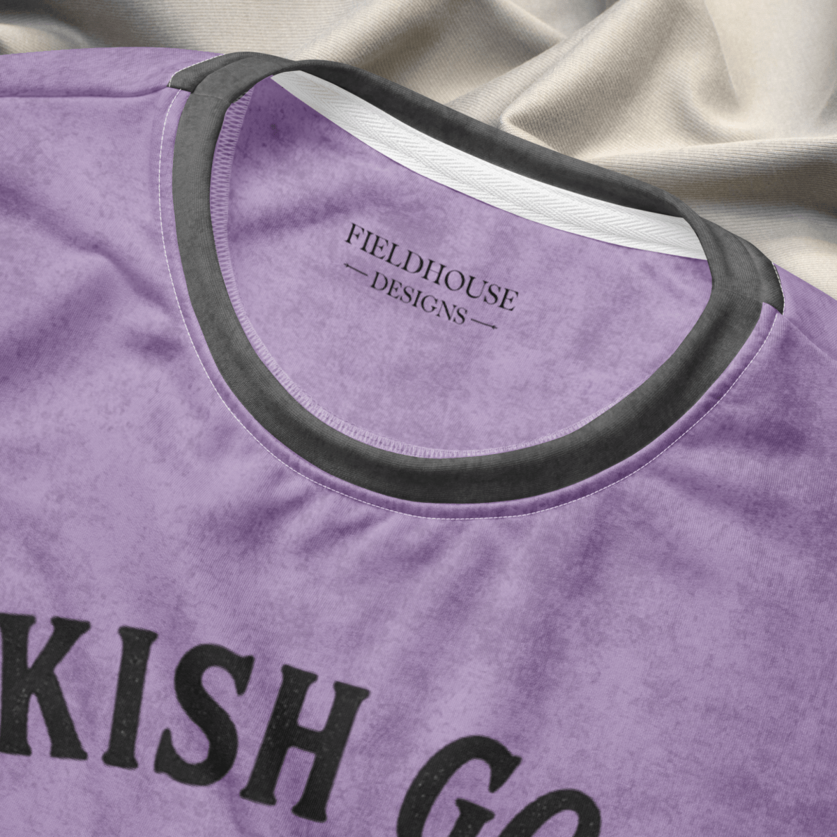 Bookish Goose On the Loose Sweatshirt – Lavender Checkerboard Pastel Academia Crew