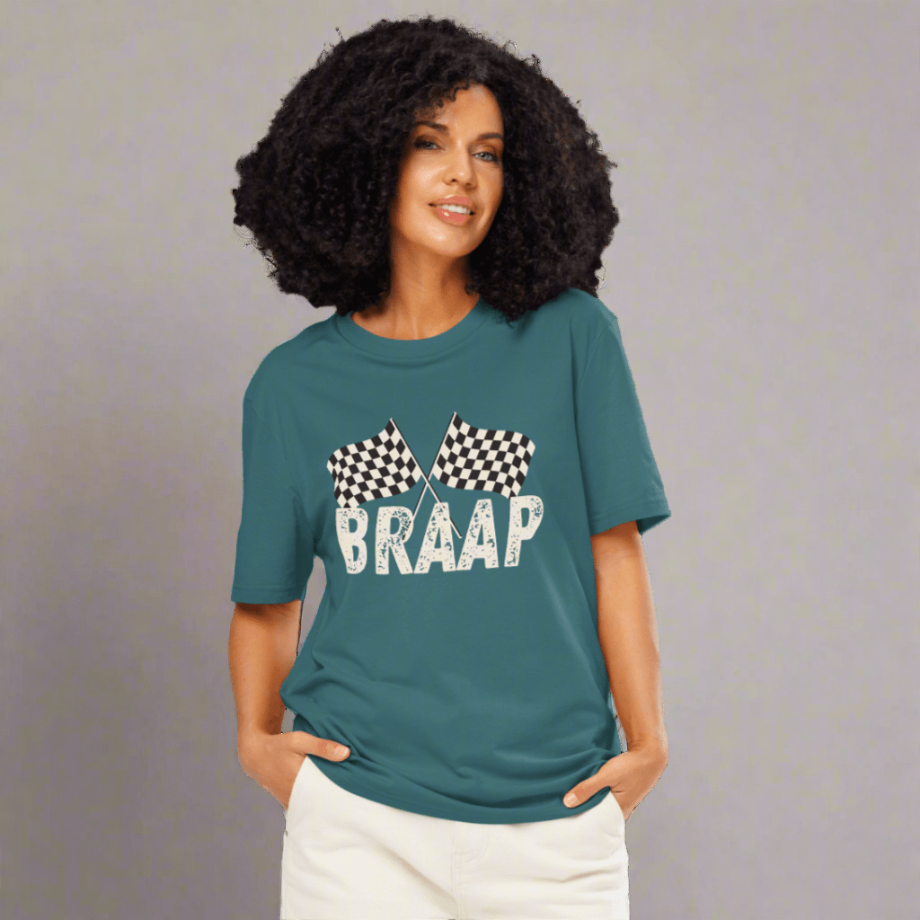BRAAP Racing Tee – Dirt Bike & Moto Style Organic Cotton Shirt
