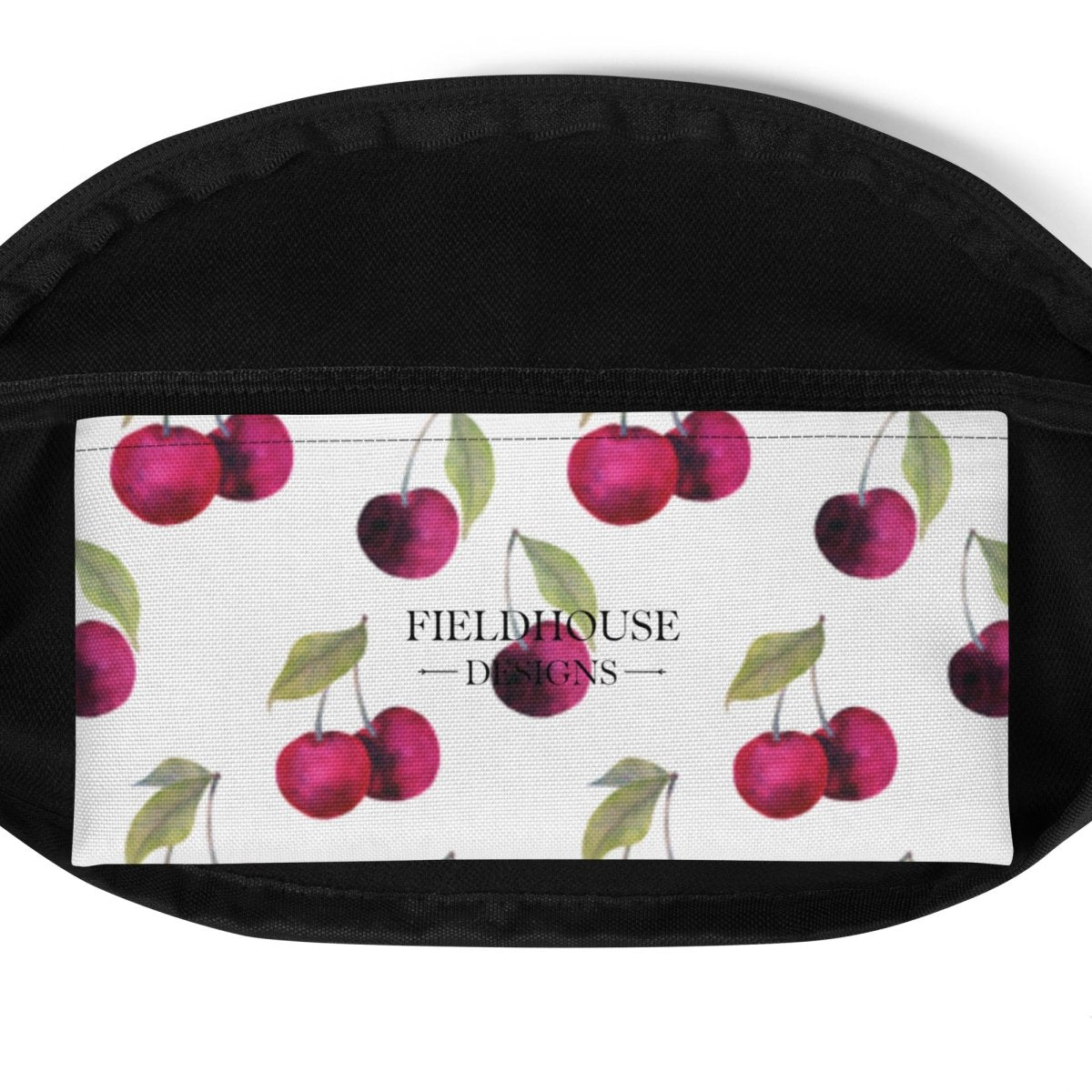 Cherry Print Fanny Pack – Stylish & Water - Resistant FieldHouse Designs - Fanny Pack