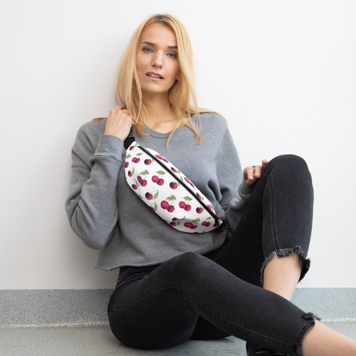 Cherry Print Fanny Pack – Stylish & Water - Resistant - Fanny Pack