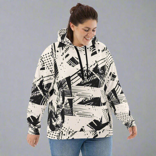 90s Style Print Unisex Hoodie 2XS - 6XL Soft Fleece Interior - Eco - Friendly Hoodie