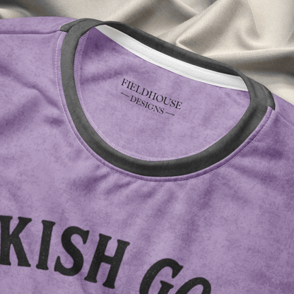 Bookish Goose On the Loose Sweatshirt – Lavender Checkerboard Pastel Academia Crew