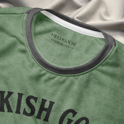 Bookish Goose On the Loose Sweatshirt – Sage Green Checkerboard Academia Crew