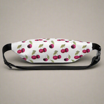 Cherry Print Fanny Pack – Stylish & Water - Resistant FieldHouse Designs - Fanny Pack