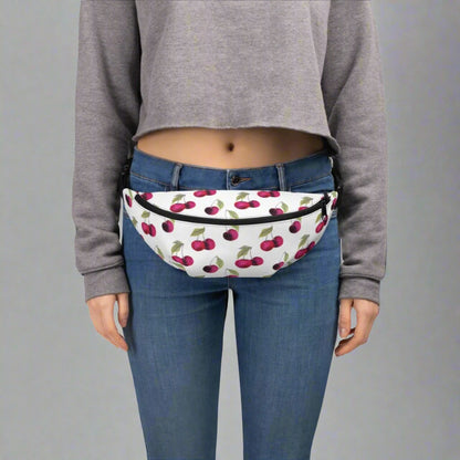 Cherry Print Fanny Pack – Stylish & Water - Resistant  FieldHouse Designs - Fanny Pack