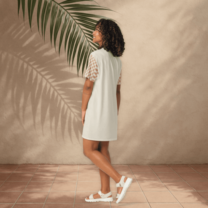 Cottage Queen T-Shirt Dress – Vintage Goose Graphic in Soft Neutrals (2XS–6XL)