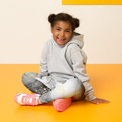 Golden Glimmer White Toddler Leggings 2T - 7 UV Protection with Four - Way Stretch - Leggings 2T - 7