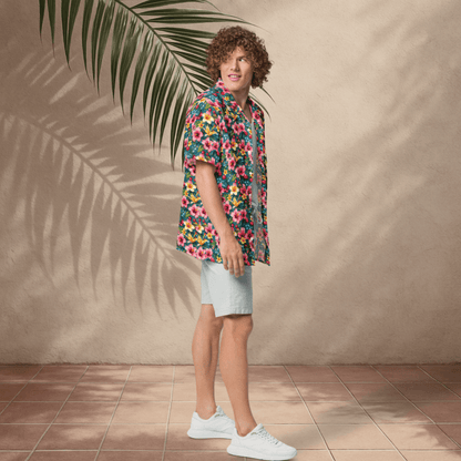 Island Bloom Button - Up Shirt – Tropical Floral Print