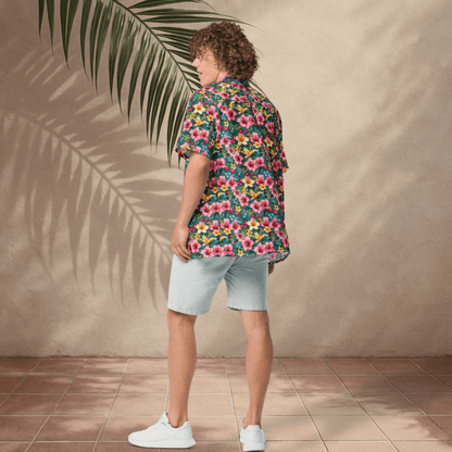 Island Bloom Button - Up Shirt – Tropical Floral Print