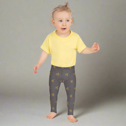 Fall Gray Toddler Leggings 2T - 7 UV Protection with Four - Way Stretch - Leggings 2T - 7