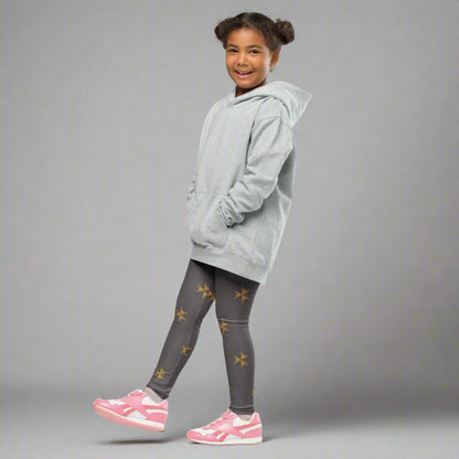 Fall Gray Toddler Leggings 2T - 7 UV Protection with Four - Way Stretch - Leggings 2T - 7