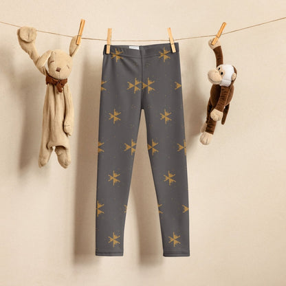 Fall Gray Toddler Leggings 2T - 7 UV Protection with Four - Way Stretch - Leggings 2T - 7