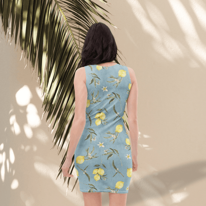 Lemon Grove Bodycon Dress | Fresh Summer Boho Vibes in Every Step - Bodycon Dress