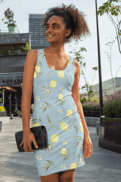 Lemon Grove Bodycon Dress | Fresh Summer Boho Vibes in Every Step - Bodycon Dress