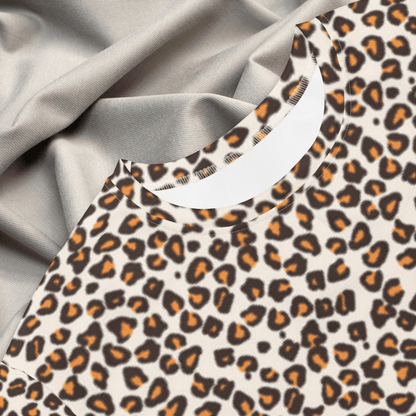 Leopard Print T-Shirt Dress – Classic Oversized Animal Print Dress for Everyday Wild Style