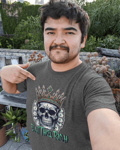 Organic Cotton Graphic T-Shirt - Eat The Rich Anti - Elite Tee - Class Protest Shirt