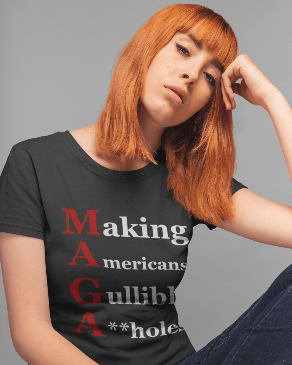 Organic Cotton Graphic T-Shirt - MAGA Satire Tee – Political Protest