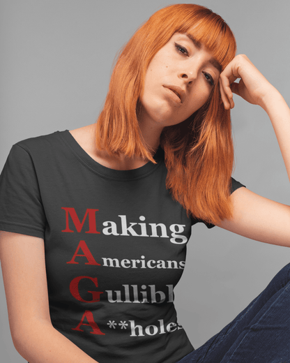 Organic Cotton Graphic T-Shirt - MAGA Satire Tee – Political Protest