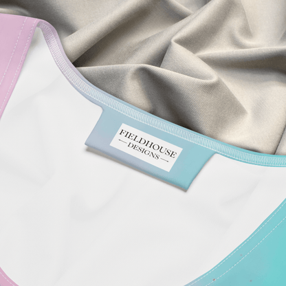 Pastel Dream Bodycon Dress | Cotton Candy Ombre with Gold Glitter Vibes - Bodycon Dress
