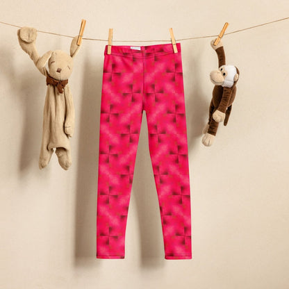 Pink Gradient Toddler Leggings 2T - 7 UV Protection with Four - Way Stretch - Leggings 2T - 7