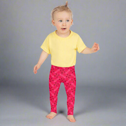 Pink Gradient Toddler Leggings 2T - 7 UV Protection with Four - Way Stretch - Leggings 2T - 7