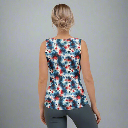 Red, White & BOOM! Patriotic Starburst Tank Top - Tank Top