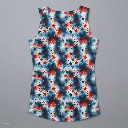 Red, White & BOOM! Patriotic Starburst Tank Top - Tank Top