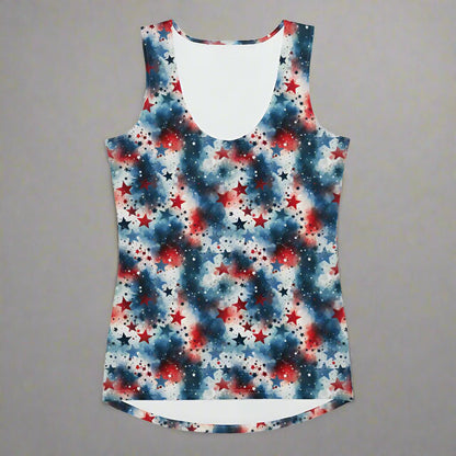 Red, White & BOOM! Patriotic Starburst Tank Top - Tank Top