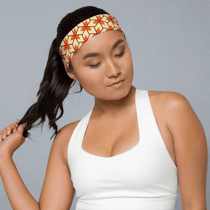 Retro Geometric Pattern Headband – Soft, Stretchy, and Stylish - Headband