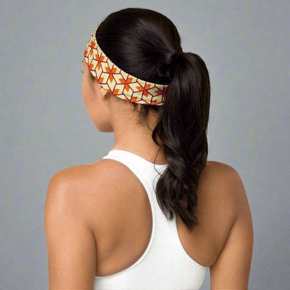 Retro Geometric Pattern Headband – Soft, Stretchy, and Stylish - Headband