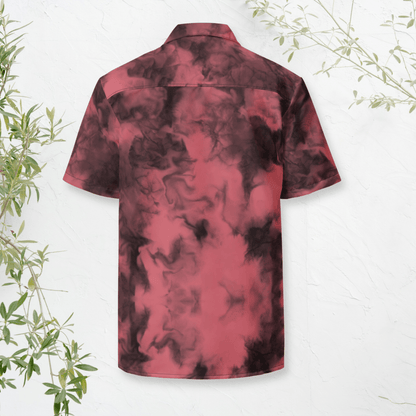Rose Smoke Button - Up Shirt | Dusty Pink Tie - Dye