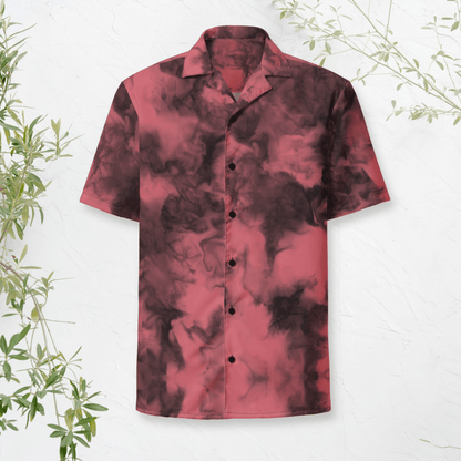 Rose Smoke Button - Up Shirt | Dusty Pink Tie - Dye