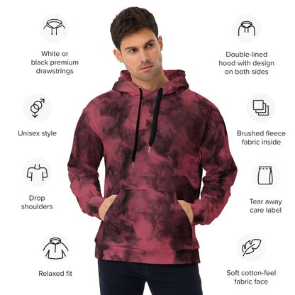 Artisan Dusty Rose Relaxed Fit Hoodie 2XS - 6XL - Eco - Friendly Hoodie