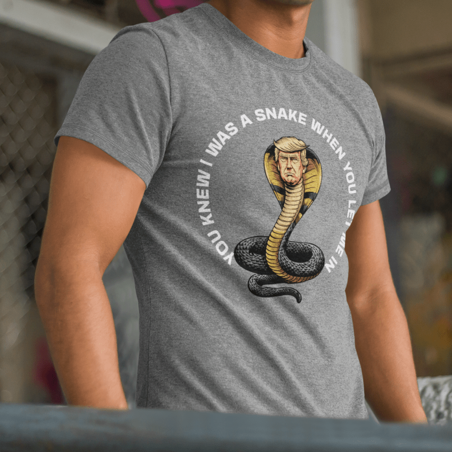 Trump Snake Shirt – “You Knew I Was a Snake” Organic Cotton Tee