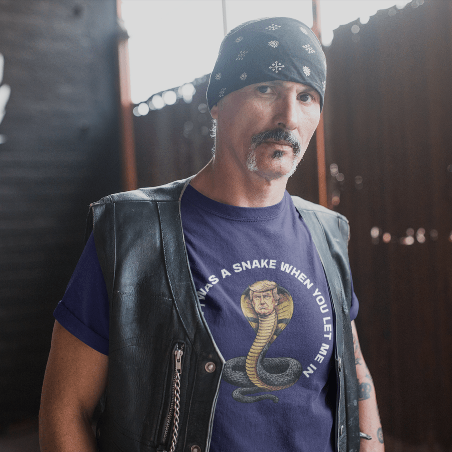 Trump Snake Shirt – “You Knew I Was a Snake” Organic Cotton Tee