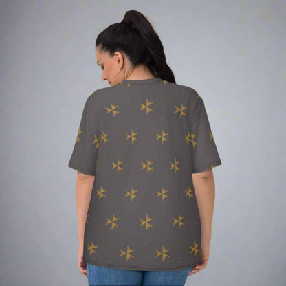 Dark Grey Abstract Pattern T-Shirt XS - 2XL Premium Knit Jersey Tee - T-Shirt