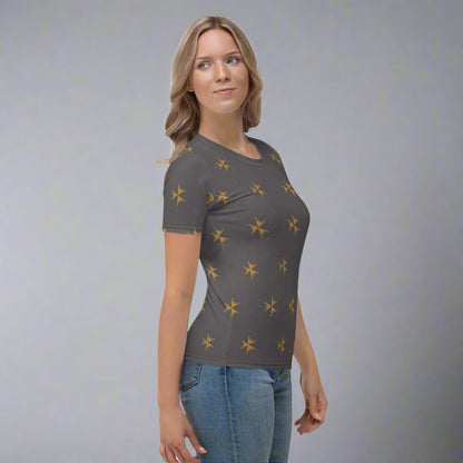 Dark Grey Abstract Pattern T-Shirt XS - 2XL Premium Knit Jersey Tee - T-Shirt