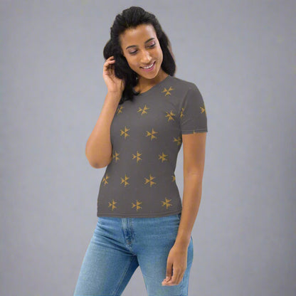Dark Grey Abstract Pattern T-Shirt XS - 2XL Premium Knit Jersey Tee - T-Shirt