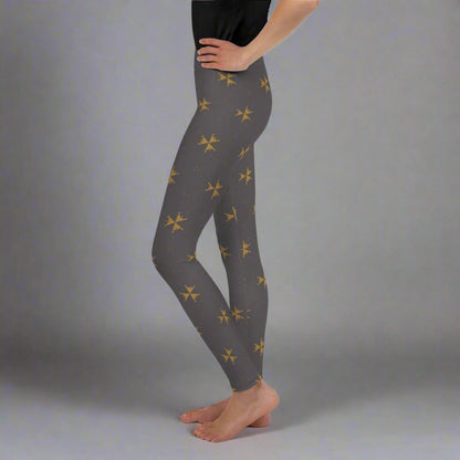 Youth Fall Fashion Leggings 8 - 20 UV Protection with Four - Way Stretch - Leggings 8 - 20